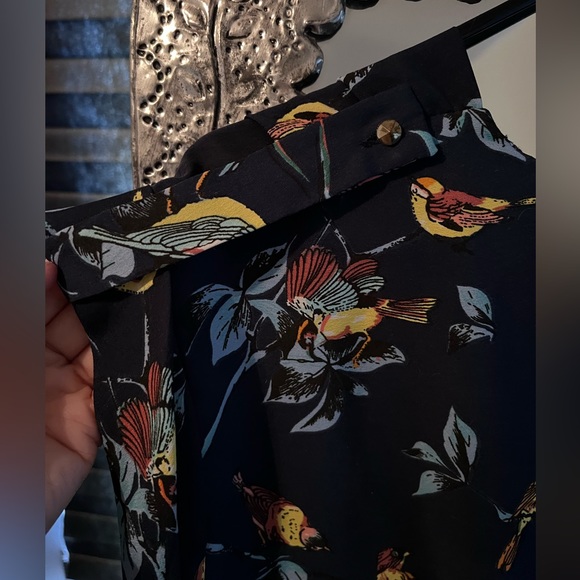 Closet Blu dress with pretty bird design. - Picture 4 of 7